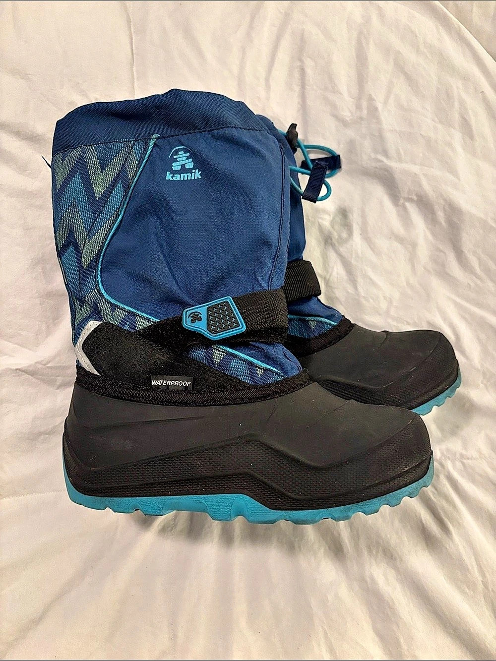 Kamik Rocket Waterproof Winter Boot Boots Blue & Black US 13